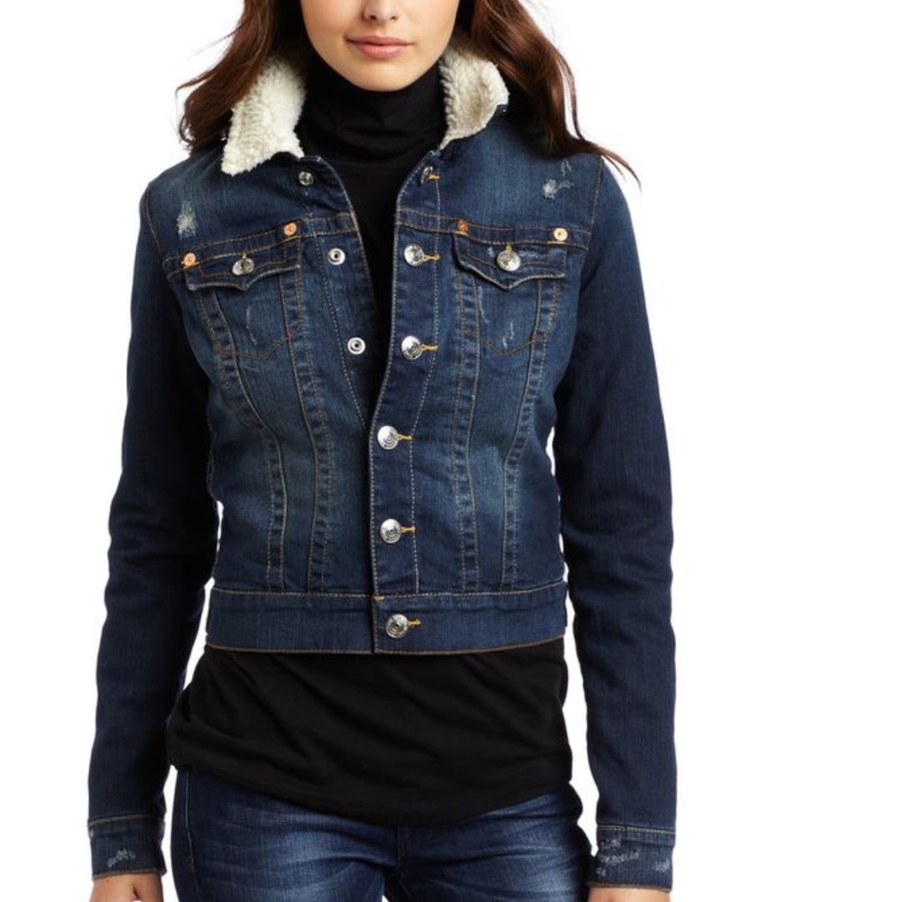 True Religion Emily Sherpa Denim Jacket   Size: M
